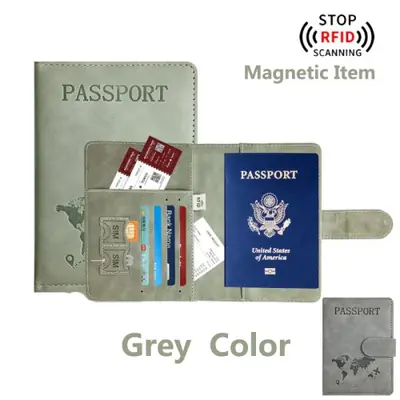 Image de Porte-Passeport en Cuir PU - Élégant & Pratique