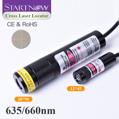 Image of Precision Red Cross Laser Locator 660nm 100mW Focusable Beam Diode Module for Woodworking and Carving Machines