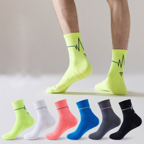 Bild von Professionelle Laufsocken für Herren und Damen – 10 Paar hochwertige Marathon- und Radfahr-Socken aus atmungsaktiver Baumwolle mit Anti-Rutsch-Technologie