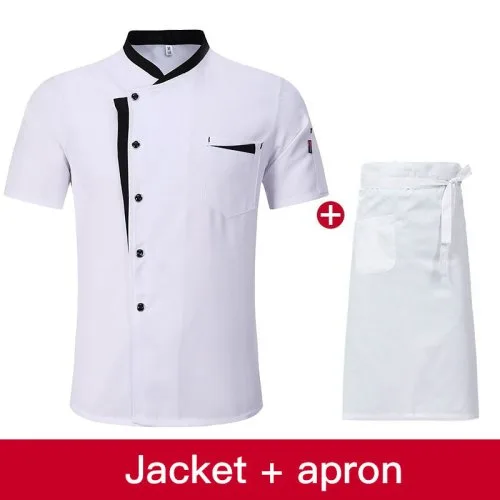 White with apron
