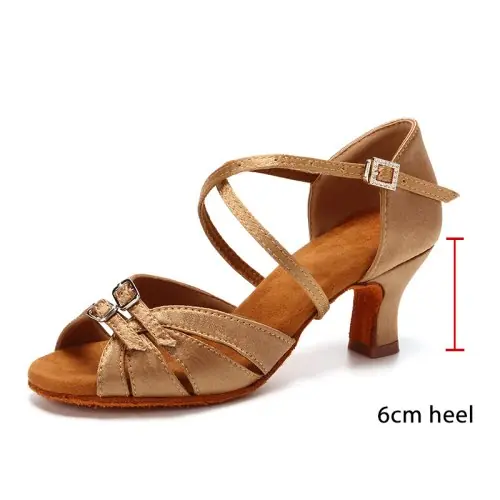 Image de Chaussures de Danse Latine à Talons Réglables