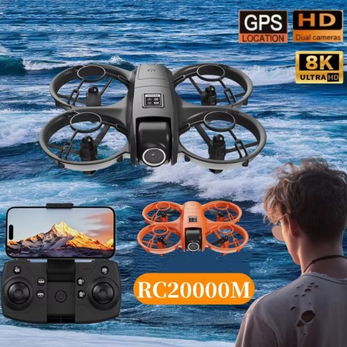 Immagine di Drone Professionale YT3 con Telecamera 8K, Connessione 5G, GPS Integrato e Schermo sul Telecomando – Volano Aereo con Autonomia Estremamente Lunga