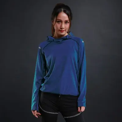 Image de T-Shirt Fitness Femme Manches Longues - Séchage Rapide & Élastique