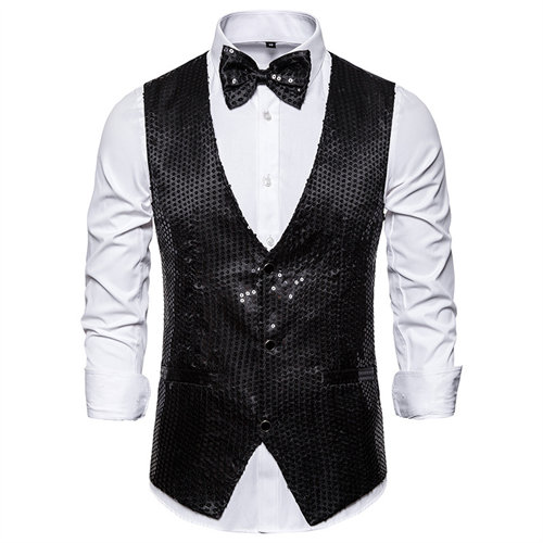 Imagen de Chaleco de Lentejuelas para Hombre - Elegante y Brillante