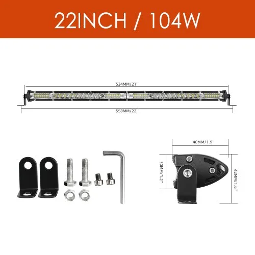 22 pulgadas 104 W