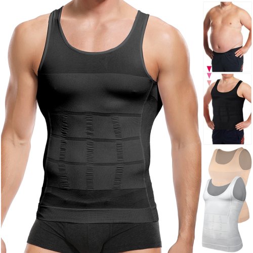 Afbeelding van Natuurlijke Body Shaper voor Mannen – Buikreducerende Vest met Houdingscorrectie en Tummy Control