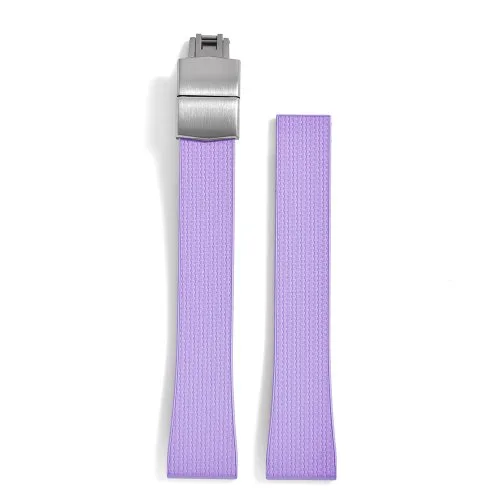 Violet argent boucle