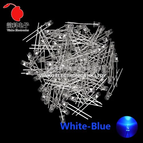 3MM wit-Blue100pcs