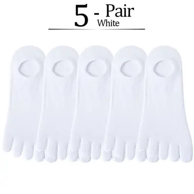 Image de Chaussettes Homme 5 Doigts Coton Respirant - Lot de 5 Paires