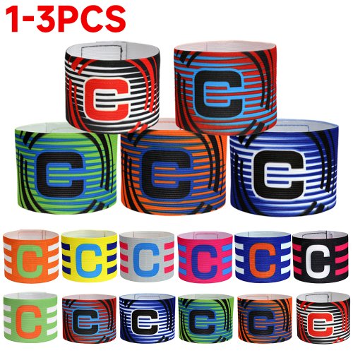 Imagen de Brazalete de Capitán de Fútbol para Niños y Adultos - Banda de Brazo para Equipos, Regalo Ideal para Competencias y Entrenamientos, Pack de 1 a 3 Piezas