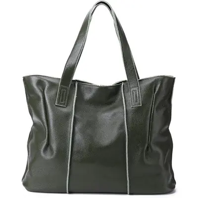 Image de Sac Bandoulière en Cuir Véritable - Grande Capacité & Style Rétro
