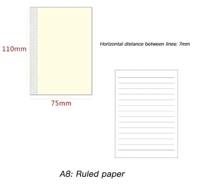 Image de Recharges de Journal A5, A6, B6, Slim Weeks - 176 Pages