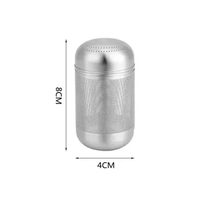 Image de Infuseur à Thé en Acier Inoxydable à Maille Fine - Boule S ou L, avec ou sans Chaînette