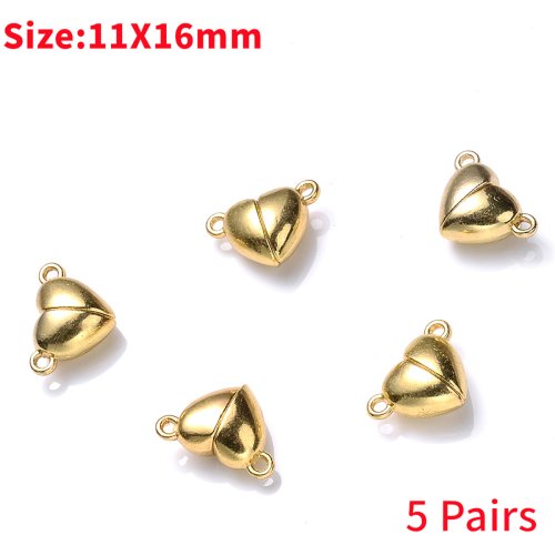 Afbeelding van Magnetische Hartsluiting voor Sieraden - Goud & Zilver