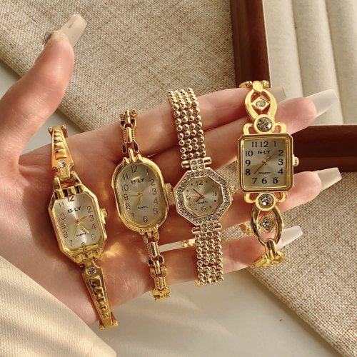 Image of Elegant Gold Bracelet Watch for Women – Luxury Fashion Wristwatch with Sophisticated Design and Premium Quality