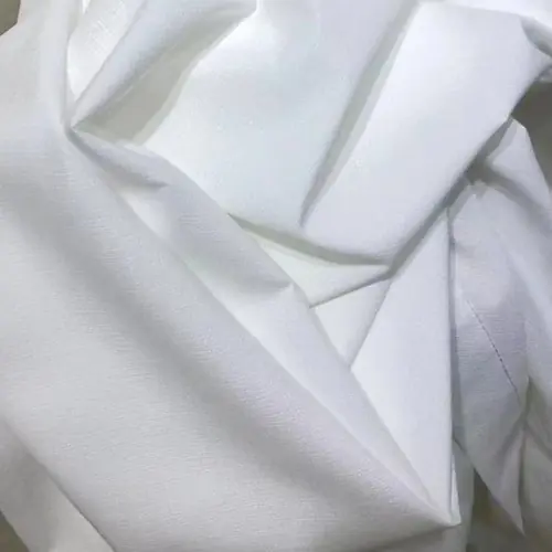 Image de Rideaux de Luxe en Mousseline de Soie Blanche