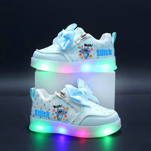 Lichtgevende Kinderschoenen - Roze & Wit LED Sneakers voor Peuters