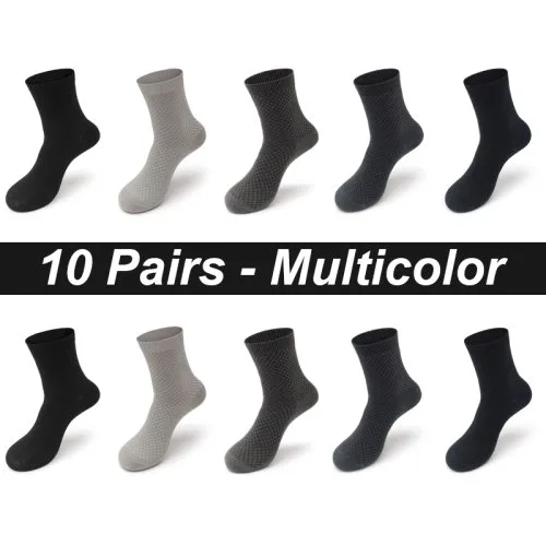 10 paar meerkleurig