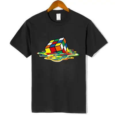 Image de T-shirt Homme Été Col Rond Imprimé Carré Cool Hip Hop