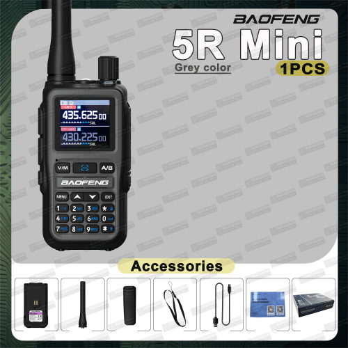 Image de Talkie-Walkie Baofeng 5R Mini - Double PTT & Bluetooth