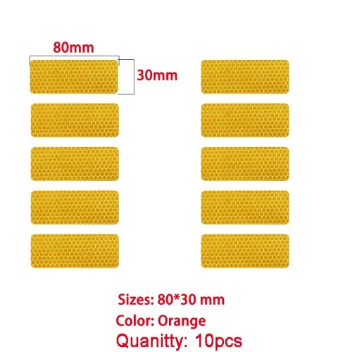 3X8cm Orange