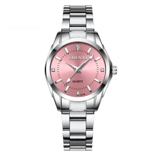 Image de Montre Femme Luxe Étanche avec Strass - Style Élégant & Quartz