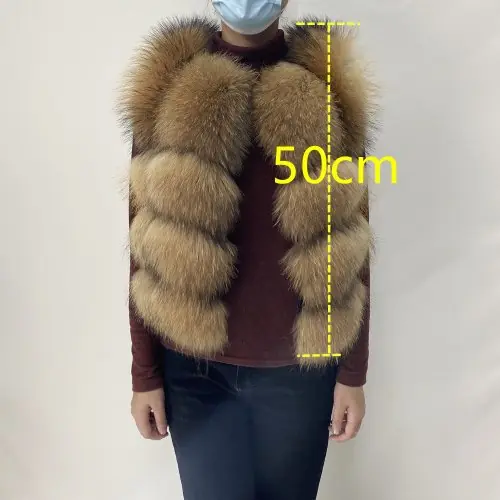 Image de Manteau en Fourrure de Ratón Laveur Véritable - Élégance Naturelle