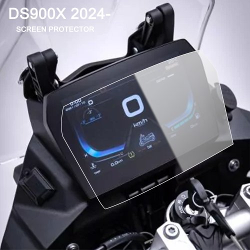 Immagine di Pellicola Protettiva Anti-Scratch per Cruscotto e Schermo Display Moto Loncin Voge Valico DS900X, DSX – Accessorio di Protezione per Strumenti e Cluster