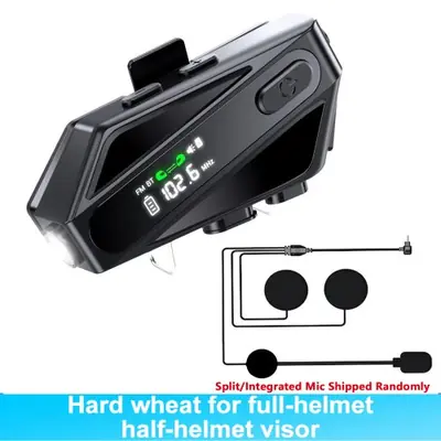 Image de Interphone Bluetooth Moto C6 - Écoute, FM, LED, Réduction du Bruit