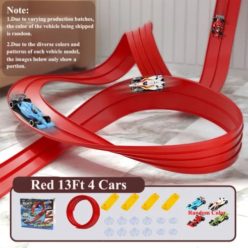 13Ft rood 4 auto's doos