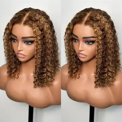Image de Perruque Bob Lace Frontal Brésilienne Ombre
