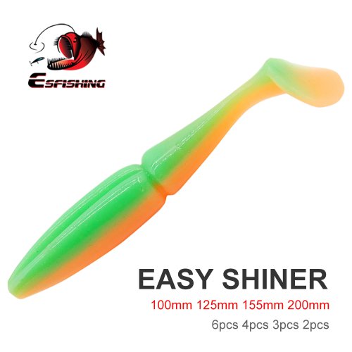 Image of Natural Soft Silicone Fishing Lure for Pike and Perch – 100mm, 125mm, 155mm, 200mm Easy Shiner Artificial Bait with Realistic Action