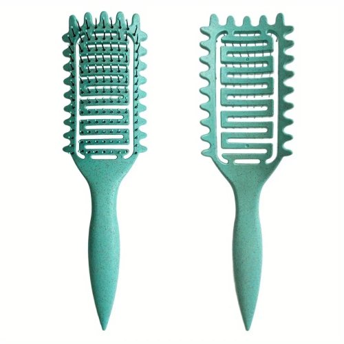 Imagen de Cepillo de peinado para rizar, cerdas de jabalí huecas, cepillo para desenredar el cabello, peine pa...