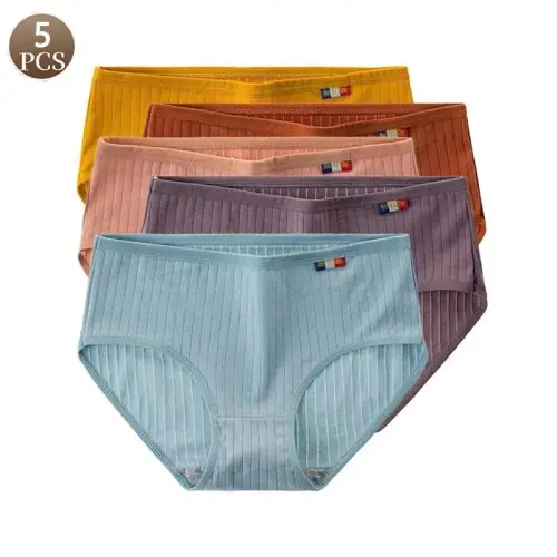 Image de Culottes en Coton Sans Couture - Lot de 5 Pièces