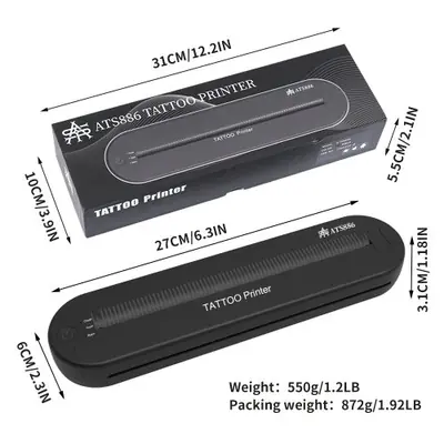 Image de Imprimante de Tatouage Portable ATS886 - Transfert Thermique Facile