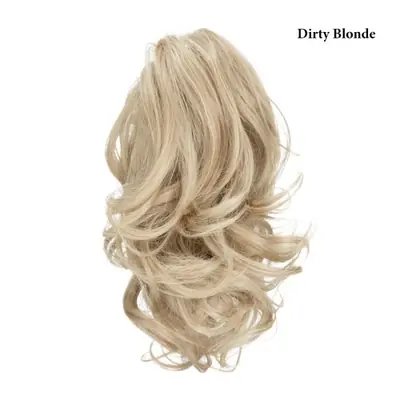 Image de Extensions de Cheveux Synthétiques Blond Naturel - Pince à Griffes Facile à Porter