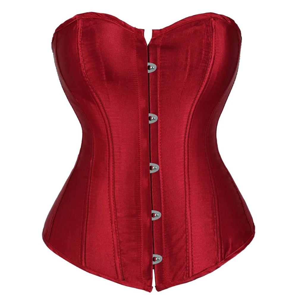 Afbeelding van Sexy Satijn Corset voor Dames – Plus Size & Gothic Stijl