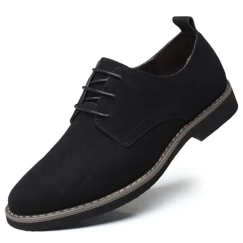 Image de Chaussures Hommes Bleu Oxford en Daim - Tailles 38 à 48