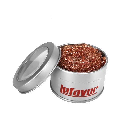 Afbeelding van Compleet Reinigingsset voor Soldeerbout: Koperdraadbal, Mesh Filter, Reinigingsmondstuk en Metalen Dross Box – Professionele Desoldering & Onderhoud