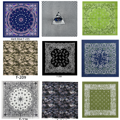 Afbeelding van Unisex Hip Hop Bandana - Multifunctionele Katoenmix Sjaal