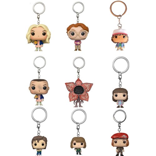 Bild von Stranger Things Schlüsselanhänger – Figuren-Set mit Dustin, Eleven, Steve & Co.