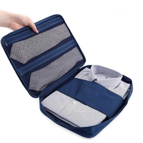 Imagen de Bolsa Organizadora para Ropa de Viaje con Compartimentos para Camisas, Corbatas y Accesorios de Negocios – Ideal para Viajeros Empresariales
