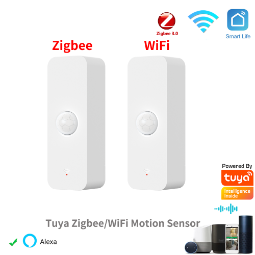 Zdjęcie Tuya WiFi Zigbee czujnik ruchu PIR inteligentny dom ludzkie ciało detektor podczerwieni bezpieczeństwo inteligentne życie współpracuje z Alexa Google Home
