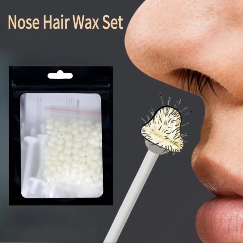 Bild von Tragbare Nase Wachs Kit Nagel Wachsen Haar Entfernung Wachs Kit Nagel Wachs Reinigung Nase Clipper Schönheit 25g/50g Für Männer Und Frauen