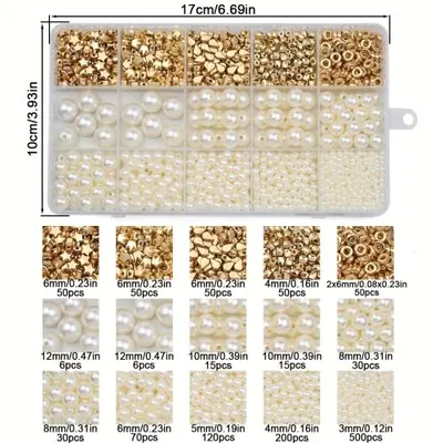 Image de Kit Perles Acryliques 1240 pcs - DIY Bijoux