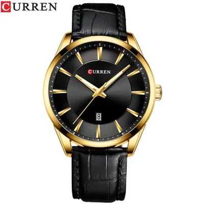 Image de Montre Homme Quartz Luxe - Bracelet Cuir Élégant