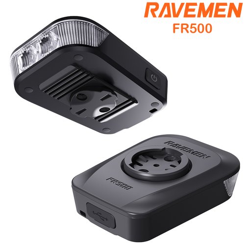 Imagen de Faro de Bicicleta Ravemen FR500 Compatible con Garmin, Wahoo, Xoss, iGPSPORT y Magene - Luz LED Recargable para Ciclismo Nocturno y Día, Iluminación Segura y Potente