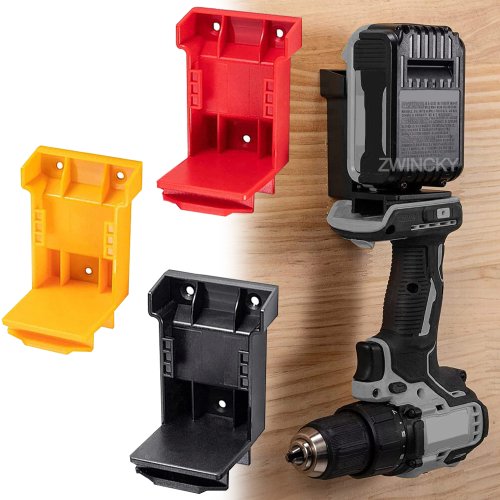 Afbeelding van Universele Batterijhouder voor Dewalt en Milwaukee 18V/20V Boorgereedschap – Robuuste Dockhouder met Bevestigingsstoel voor Optimaal Opslag en Transport