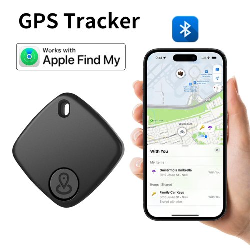 Afbeelding van Mini Anti-Verloren Trackingapparaat met Bluetooth – Werkt met Apple Find My App, Smart Tag voor Kinderen en Honden, GPS Tracker met Alarmherinnering en Positievolging