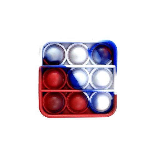 Immagine di Giochi Antistress in Silicone Pop Bubble: Fidget Toys Colorati a Forma di Quadrato, Ottagono, Cuore e Rotonda per Bambini e Adulti